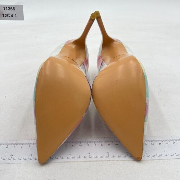 FSJ Women Fashion High Heel Pump Stilettos Pointy Toe Evening Party Dress Print - Picture 6 of 7